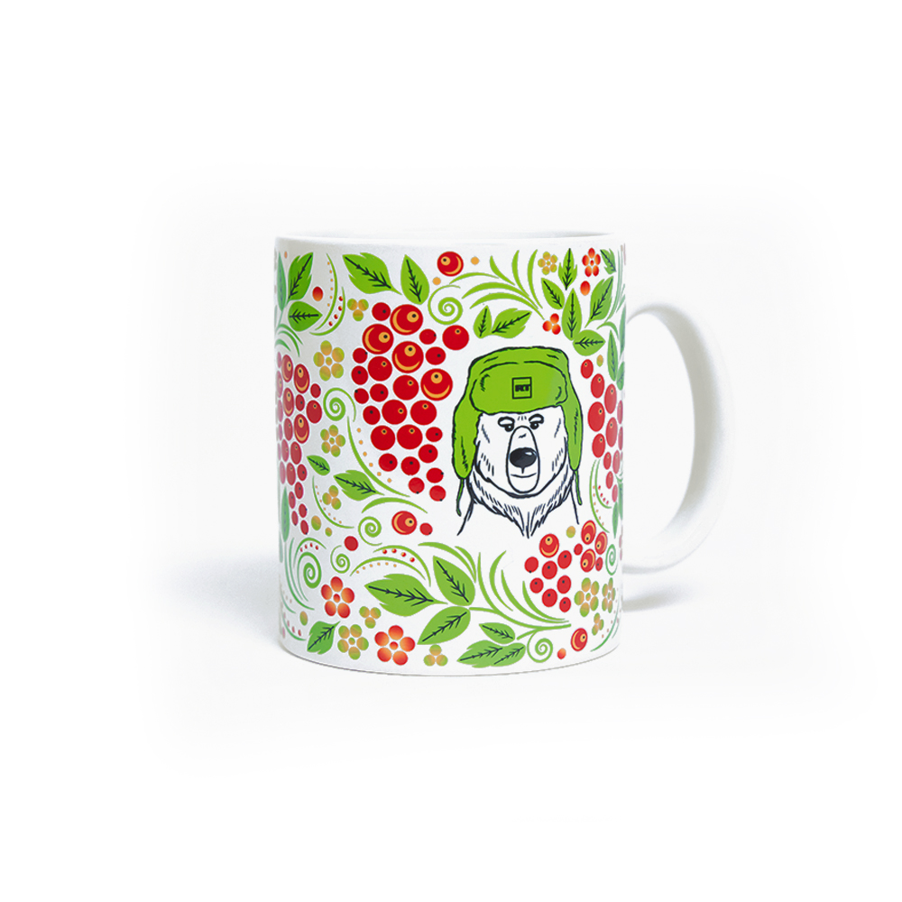  "Cowberry"   White mug 